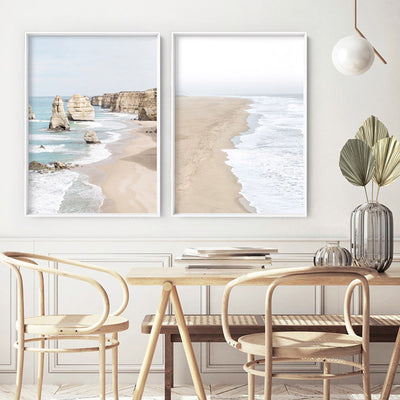 The Twelve Apostles III - Art Print, Poster, Stretched Canvas or Framed Wall Art, shown framed in a home interior space