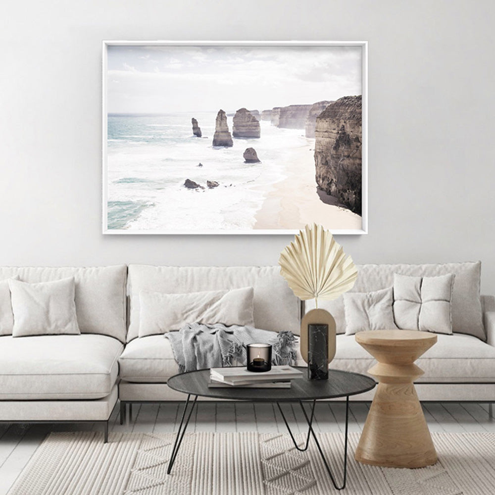 The Twelve Apostles VI - Art Print, Poster, Stretched Canvas or Framed Wall Art Prints, shown framed in a room