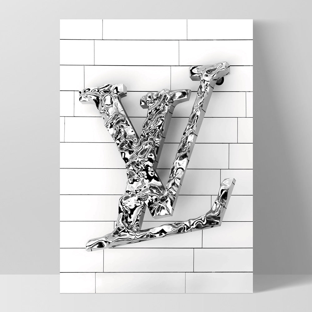 LV Love Logo by TJ Fine Art Paper Print ( Fashion > Fashion Brands > Louis Vuitton art) - 24x16x.25