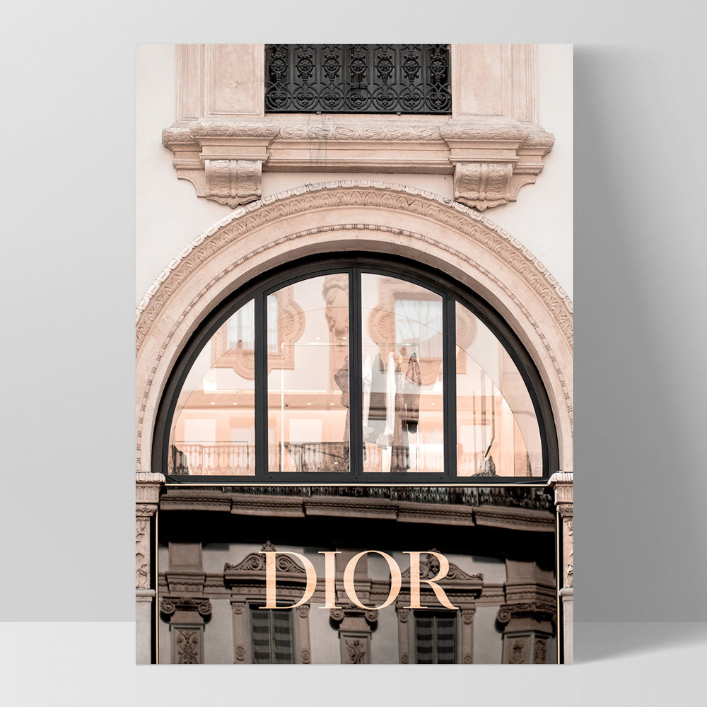 Dior Arch in Blush - Art Print, Poster, Stretched Canvas, or Framed Wall Art Print, shown as a stretched canvas or poster without a frame
