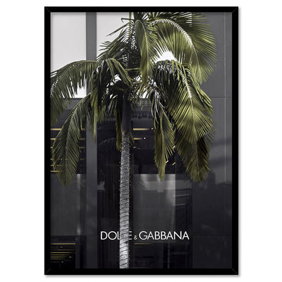 DG Rodeo Drive - Art Print, Poster, Stretched Canvas, or Framed Wall Art Print, shown in a black frame