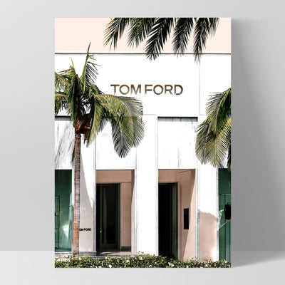 Tom Ford Rodeo Drive - Art Print, Poster, Stretched Canvas, or Framed Wall Art Print, shown as a stretched canvas or poster without a frame