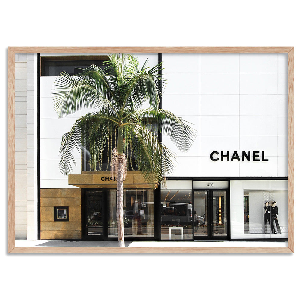 Chanel Store Rodeo Drive Landscape Art Print. Fashion Posters & Framed  Prints. – Print and Proper®