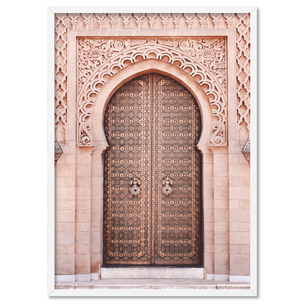 Moroccan Doorway Art Print. Mosiac Ornate Blush Arch Entry – Print and ...