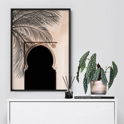 Hideaway in the Moroccan Desert - Art Print, Poster, Stretched Canvas or Framed Wall Art Prints, shown framed in a room