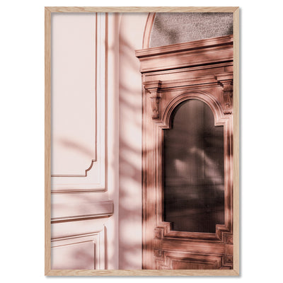 Afternoon Light in Blushing Pastels - Art Print, Poster, Stretched Canvas, or Framed Wall Art Print, shown in a natural timber frame