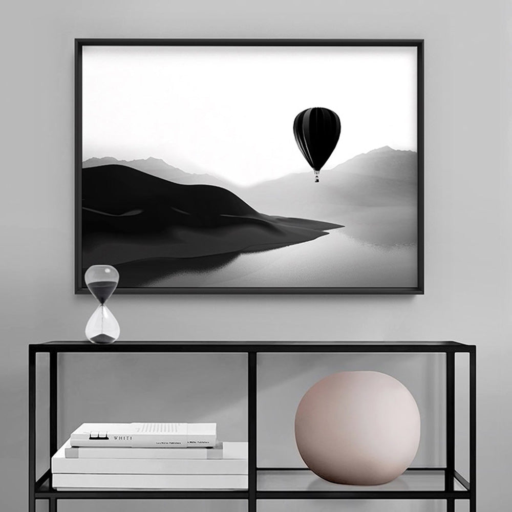 Flying High - Art Print, Poster, Stretched Canvas or Framed Wall Art Prints, shown framed in a room