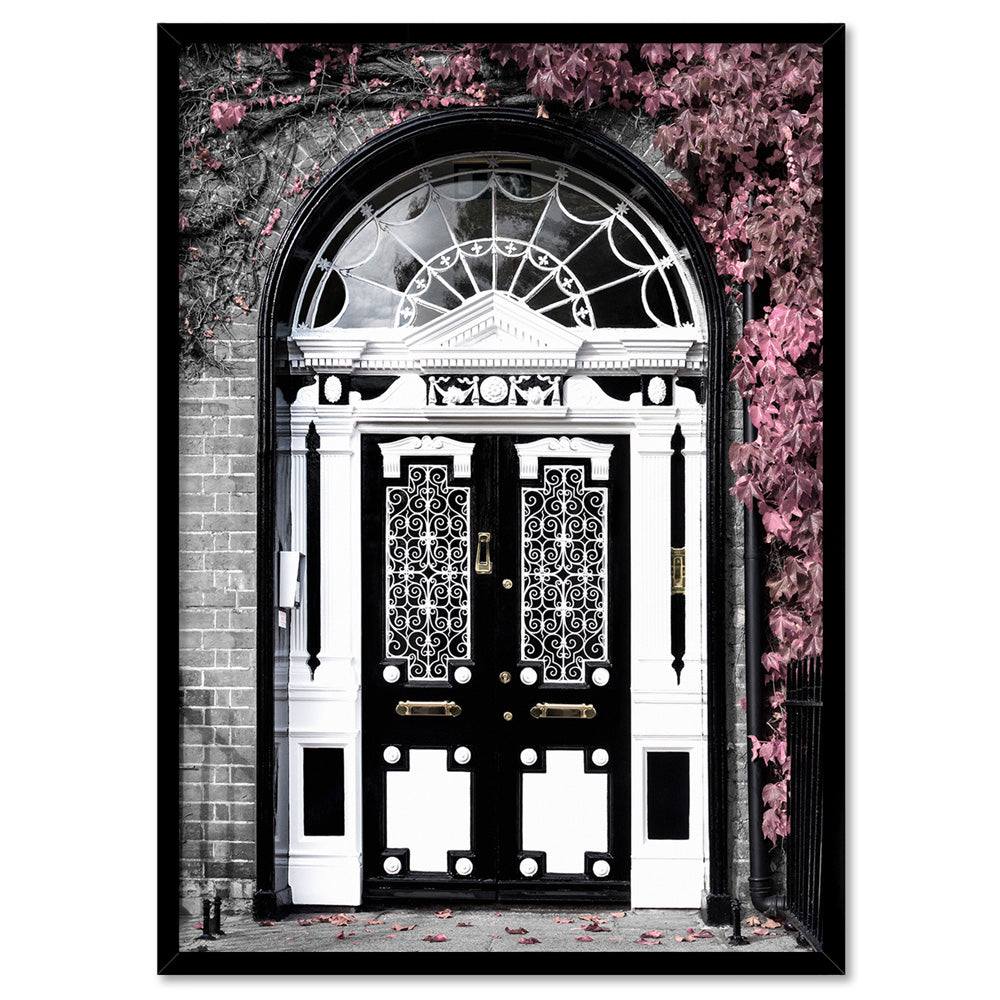 Regal Arch Doorway - Art Print, Poster, Stretched Canvas, or Framed Wall Art Print, shown in a black frame