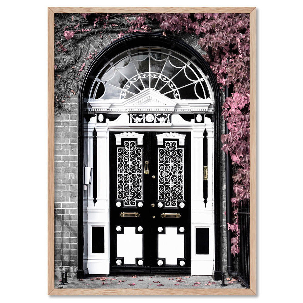 Regal Arch Doorway - Art Print, Poster, Stretched Canvas, or Framed Wall Art Print, shown in a natural timber frame