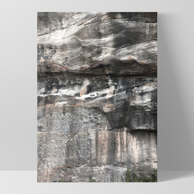 Freshwater Coastal Rock Face I - Art Print, Poster, Stretched Canvas, or Framed Wall Art Print, shown as a stretched canvas or poster without a frame