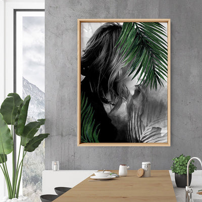 Hideaway in the Palms - Art Print, Poster, Stretched Canvas or Framed Wall Art Prints, shown framed in a room