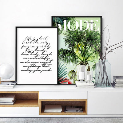 Mode Art & Botanicals Edition - Art Print, Poster, Stretched Canvas or Framed Wall Art, shown framed in a home interior space