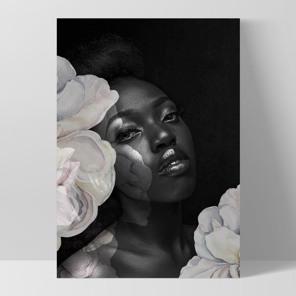Strike a Pose in Bloom II - Art Print, Poster, Stretched Canvas, or Framed Wall Art Print, shown as a stretched canvas or poster without a frame