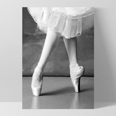 Ballerina Close up - Art Print, Poster, Stretched Canvas, or Framed Wall Art Print, shown as a stretched canvas or poster without a frame