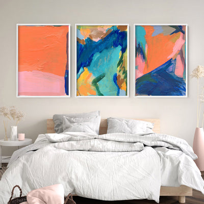 Bondi - Art Print by Nicole Schafter, Poster, Stretched Canvas or Framed Wall Art, shown framed in a home interior space