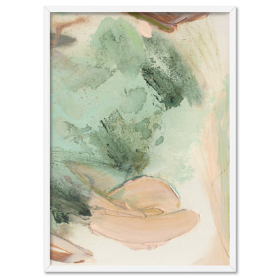 Rosa Verde III - Art Print by Nicole Schafter, Poster, Stretched Canvas, or Framed Wall Art Print, shown in a white frame