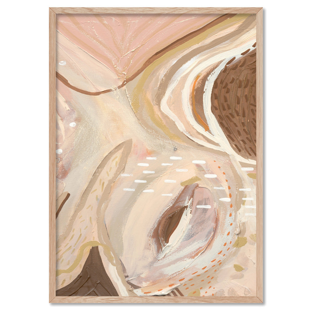 Bohemia Baile III - Art Print by Nicole Schafter, Poster, Stretched Canvas, or Framed Wall Art Print, shown in a natural timber frame