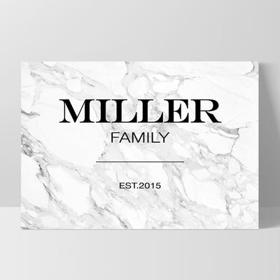 Custom Personalised Family in Marfa Style - Art Print, Poster, Stretched Canvas, or Framed Wall Art Print, shown as a stretched canvas or poster without a frame