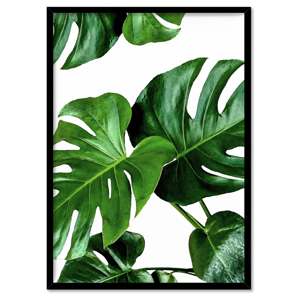 Monstera Leaf Print. Watercolour Green Leaves. Botanical Art – Print and  Proper®