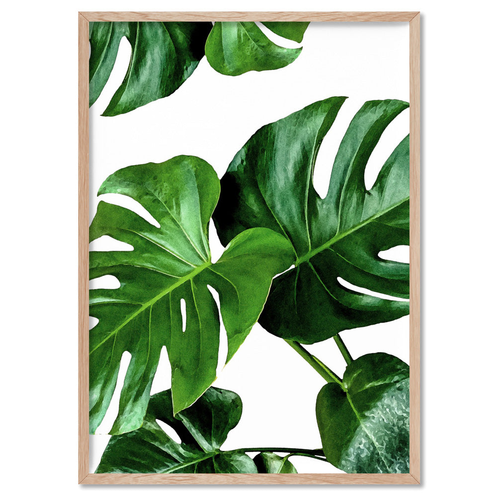 Monstera Leaf Print. Watercolour Green Leaves. Botanical Art – Print and  Proper®