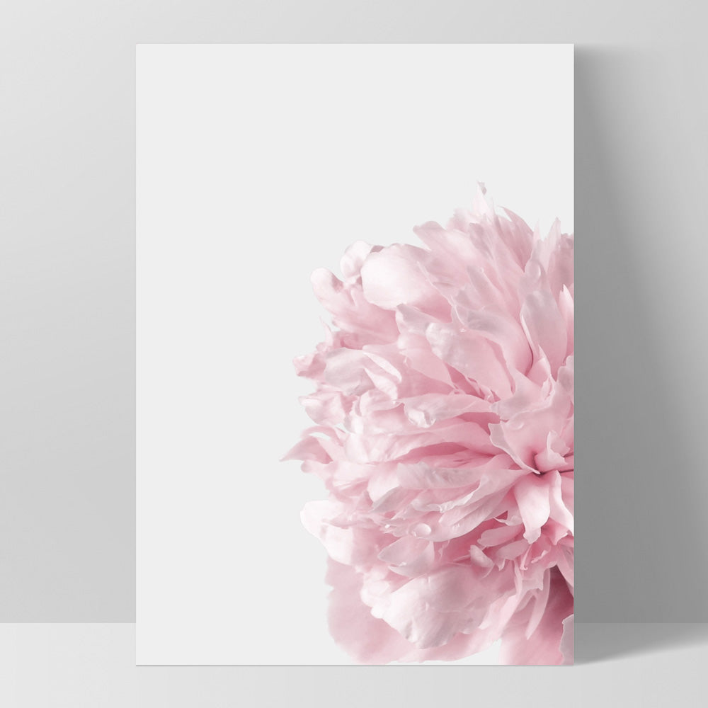 Peonies Bunch I - Art Print, Poster, Stretched Canvas, or Framed Wall Art Print, shown as a stretched canvas or poster without a frame