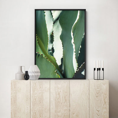 Agave Study I - Art Print, Poster, Stretched Canvas or Framed Wall Art Prints, shown framed in a room