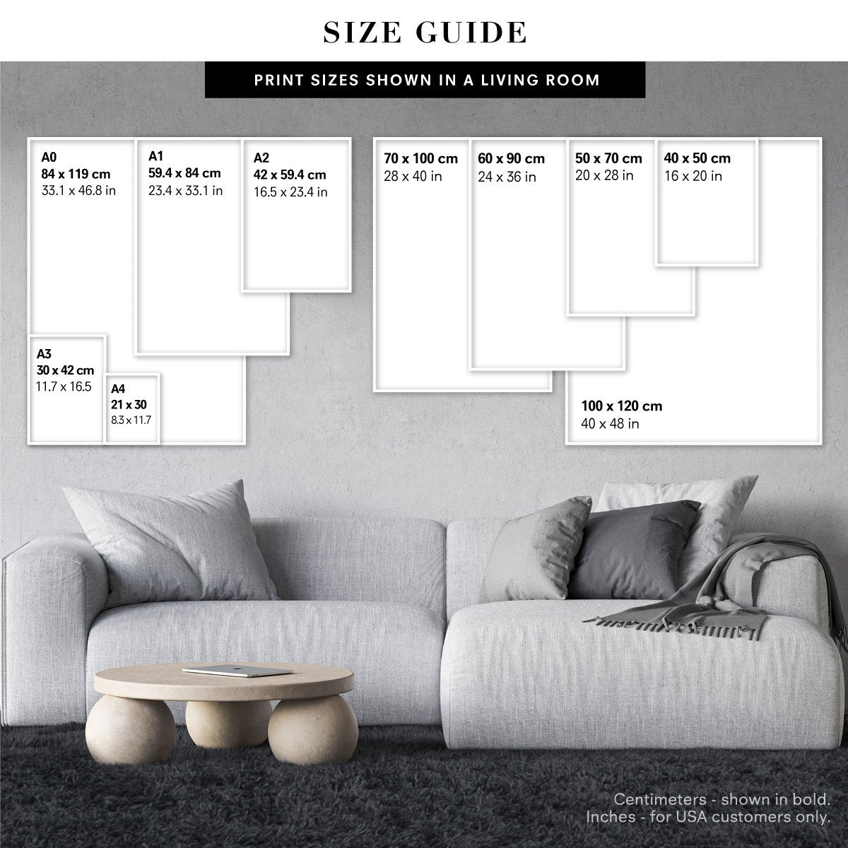 Print and Proper | Print Size Guide to help decide which size to select