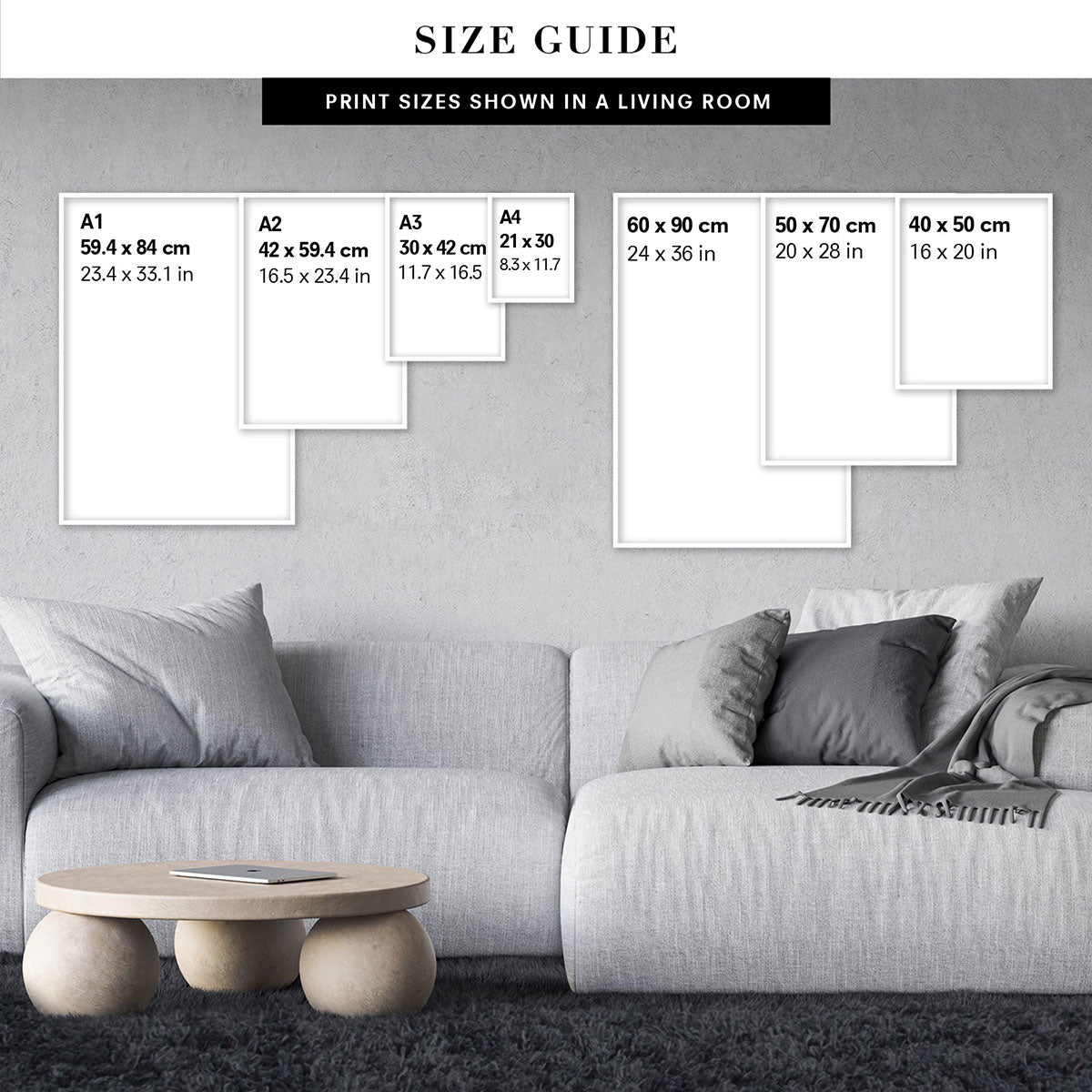Print and Proper | Print Size Guide to help decide which size to select