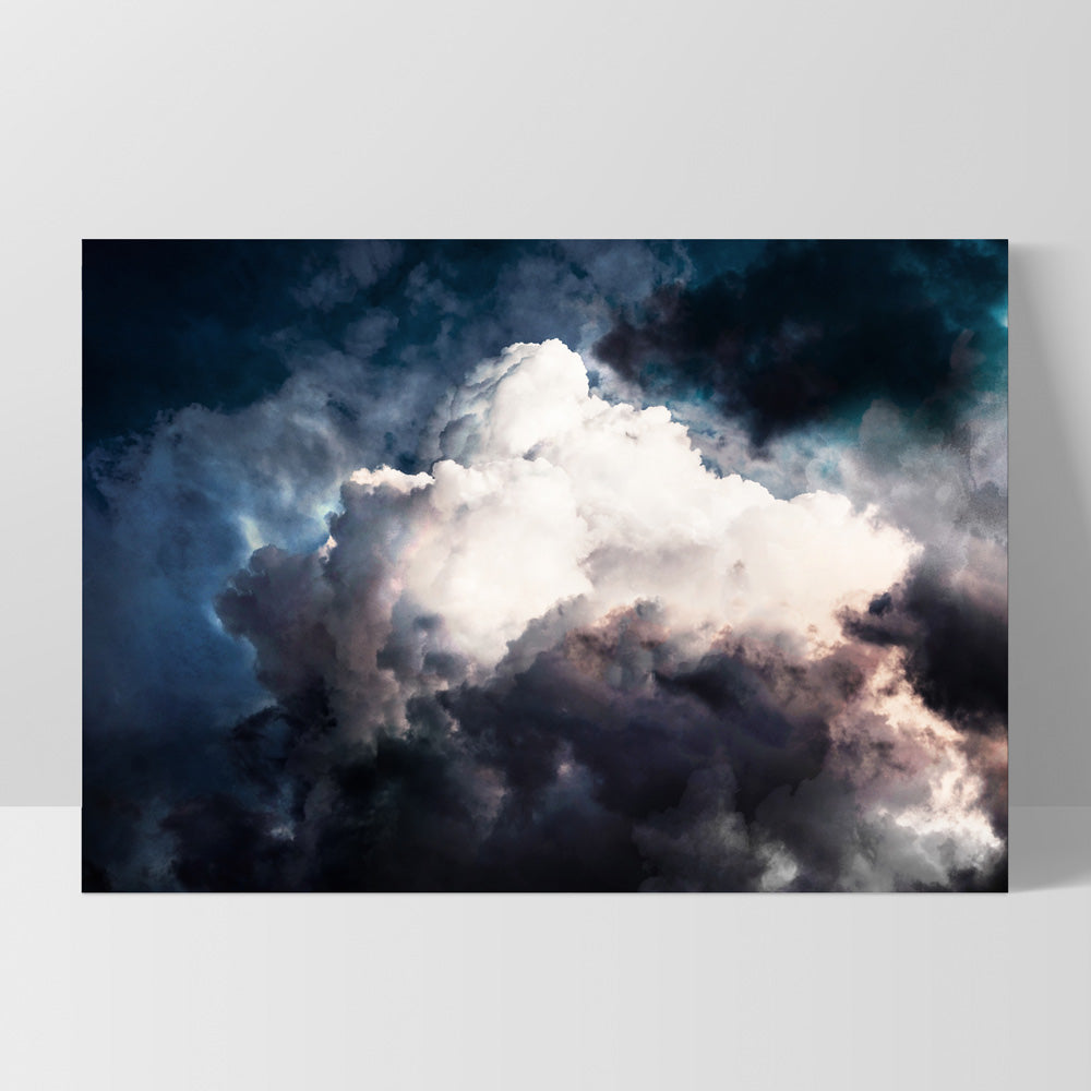 Dark Stormy Clouds in the Sky I - Art Print, Poster, Stretched Canvas, or Framed Wall Art Print, shown as a stretched canvas or poster without a frame