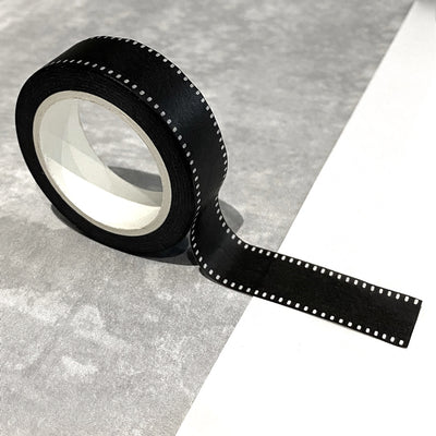 Washi Tape in Black & White Stitching Design