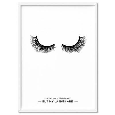 Perfect Eyelashes - Art Print, Poster, Stretched Canvas, or Framed Wall Art Print, shown in a white frame