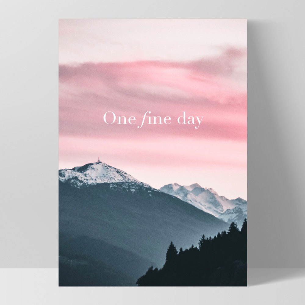 One Fine Day - Art Print, Poster, Stretched Canvas, or Framed Wall Art Print, shown as a stretched canvas or poster without a frame