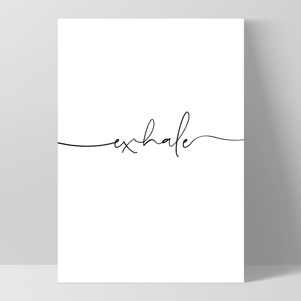 Exhale - Art Print, Poster, Stretched Canvas, or Framed Wall Art Print, shown as a stretched canvas or poster without a frame