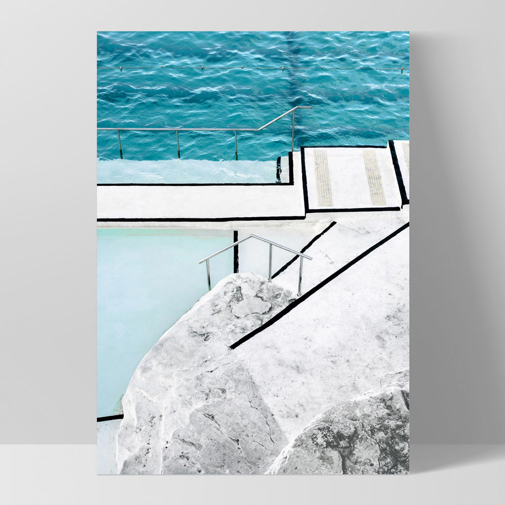 Bondi Icebergs Pool VI - Art Print, Poster, Stretched Canvas, or Framed Wall Art Print, shown as a stretched canvas or poster without a frame