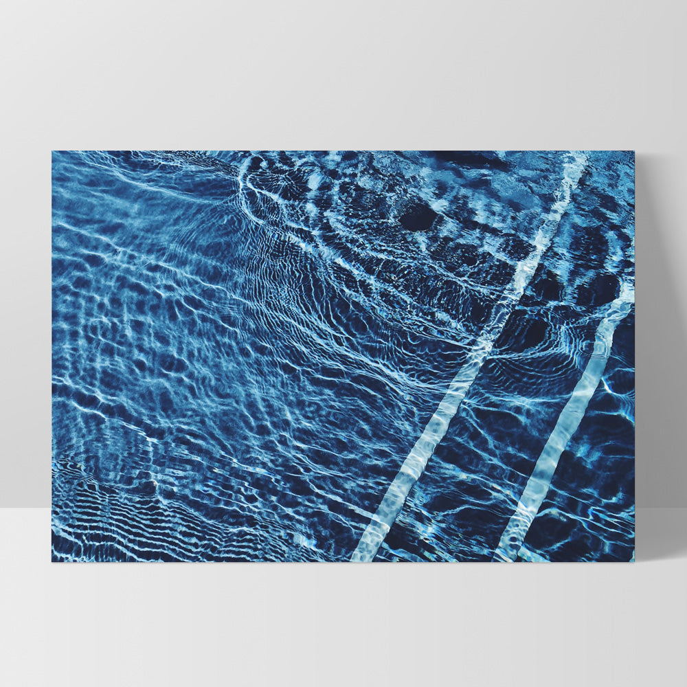 The Surface, Poolside - Art Print, Poster, Stretched Canvas, or Framed Wall Art Print, shown as a stretched canvas or poster without a frame