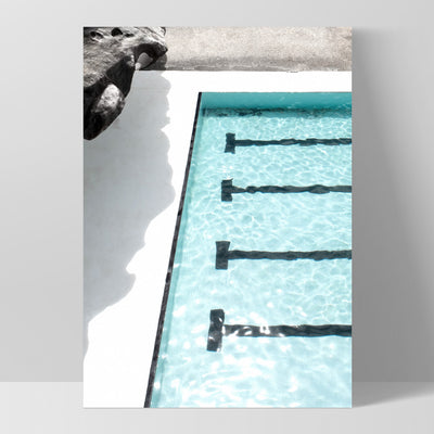 Bondi Icebergs Pool XI - Art Print, Poster, Stretched Canvas, or Framed Wall Art Print, shown as a stretched canvas or poster without a frame