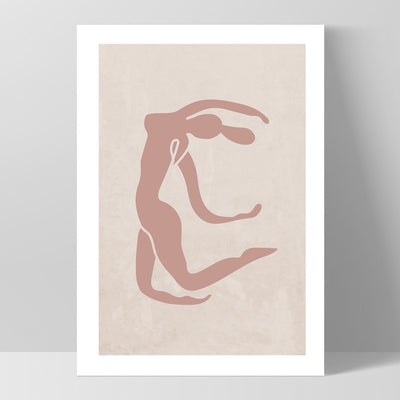 Decoupes La Figure Femme II - Art Print, Poster, Stretched Canvas, or Framed Wall Art Print, shown as a stretched canvas or poster without a frame