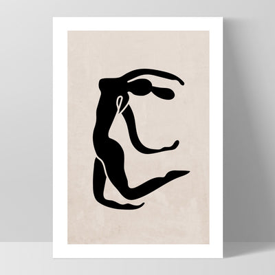Decoupes La Figure Femme IV - Art Print, Poster, Stretched Canvas, or Framed Wall Art Print, shown as a stretched canvas or poster without a frame