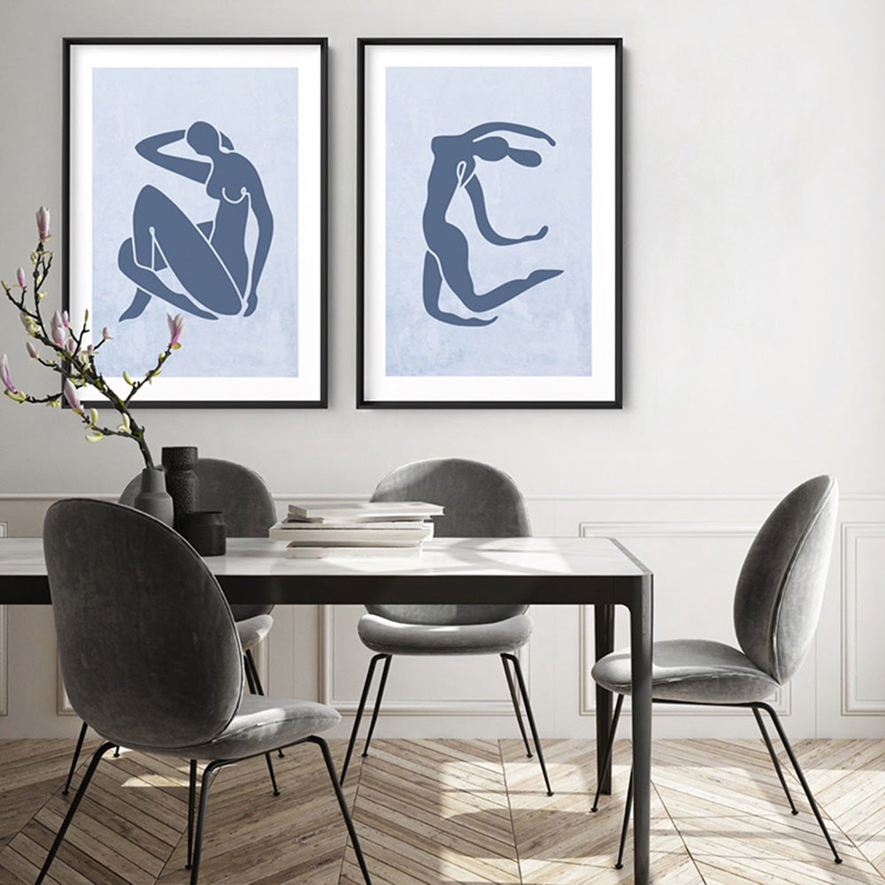 Decoupes La Figure Femme VI - Art Print, Poster, Stretched Canvas or Framed Wall Art, shown framed in a home interior space