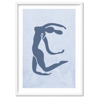 Decoupes La Figure Femme VI - Art Print, Poster, Stretched Canvas, or Framed Wall Art Print, shown in a white frame