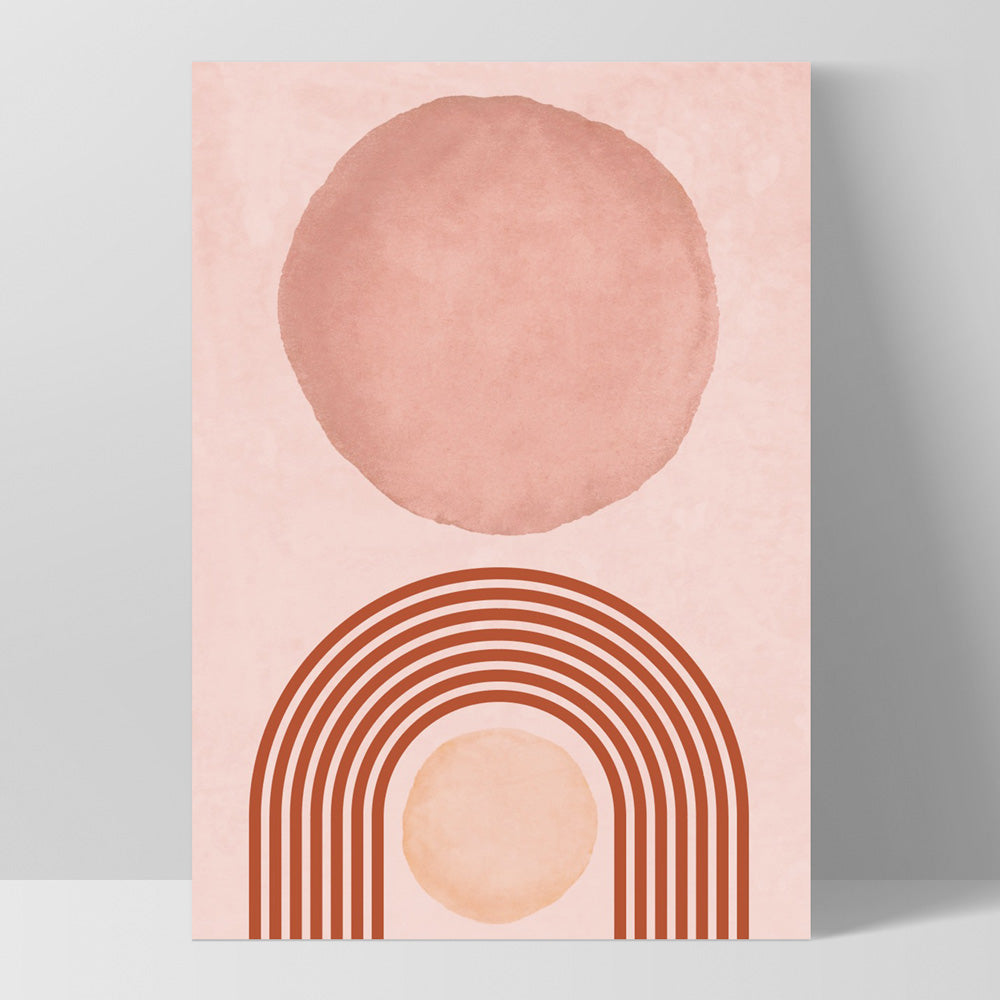 Boho Arches Abstract VI - Art Print, Poster, Stretched Canvas, or Framed Wall Art Print, shown as a stretched canvas or poster without a frame