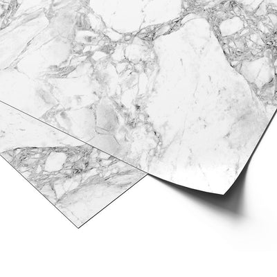 Premium Wrapping Paper in White Marble Design, close up view
