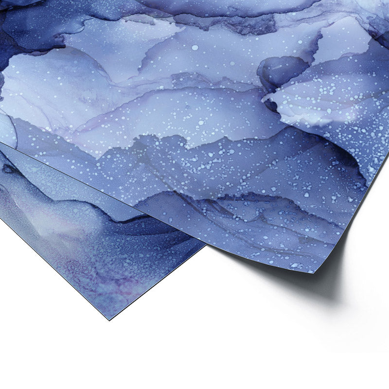 Premium Wrapping Paper in Watercolour Ink Design, close up view